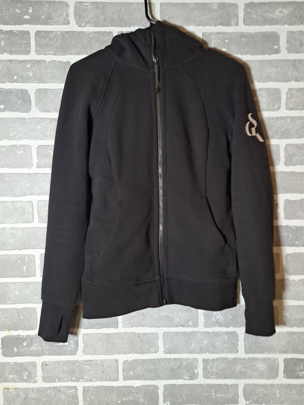 lululemon athletica Womens Black Full-Zip Hooded Jacket Size 6